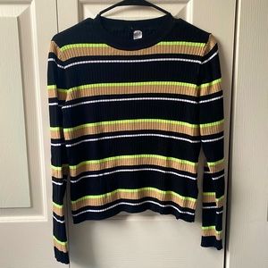 H&M Striped Long Sleeve Top
